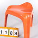 Tabouret vintage orange space age par Casala, 1960
