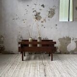 Small modernist oak planter from the 1950s