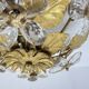 Mid-century design banci style ceiling lamp crystal flower , 1970sMid-centu