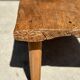 Coffee table in blond teak quadripod