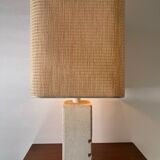 Lamp in carved limestone 1970/80
