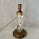 Lamp base glass and brass, 1950s