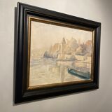 Old painting, edge of the Saône, XX century