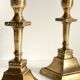 Pair of Vintage INDIA Solid Brass CANDLE HOLDERS