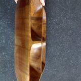 Vide poche plat apéritif bois