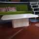 Table basse vintage travertin italien