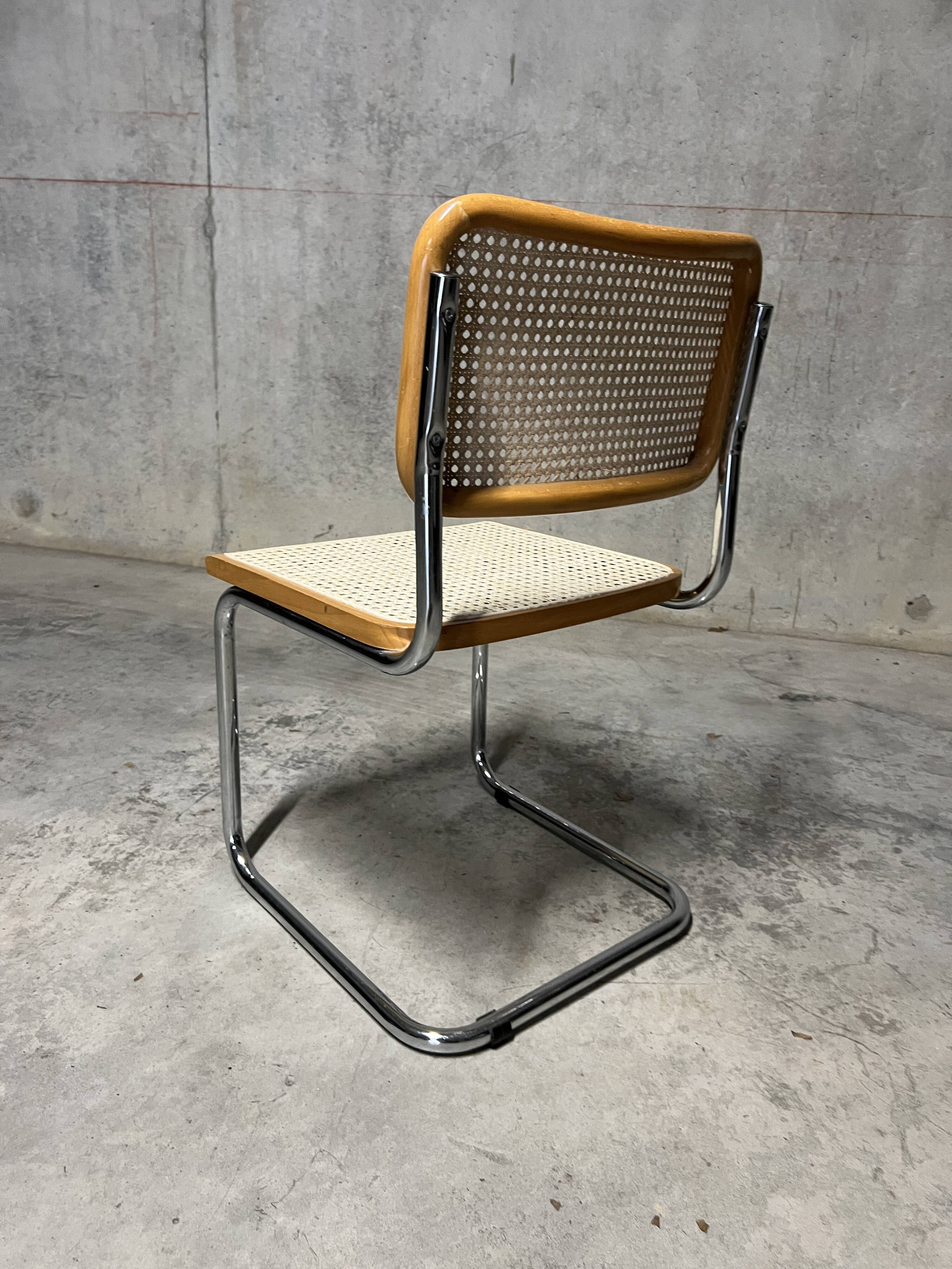 Chaise Cesca B32 Marcel Breuer années 70