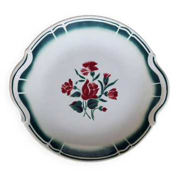 Plat de service rond à oreilles vintage