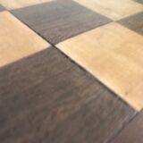 Side table with checkerboard pattern circa 1950