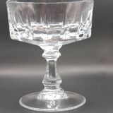 5 small antique crystal cups