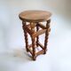 Wooden turned gueridon side table — Charles Dudouyt style — 1930s