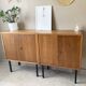 Vintage Scandinavian sideboard 2 modules in oak, 1960s