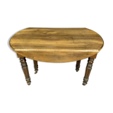 table has 6 feet period Louis Philippe in blond walnut