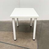 Postmodern Italian vintage dining table with terrazzo-style surface, 1980s.