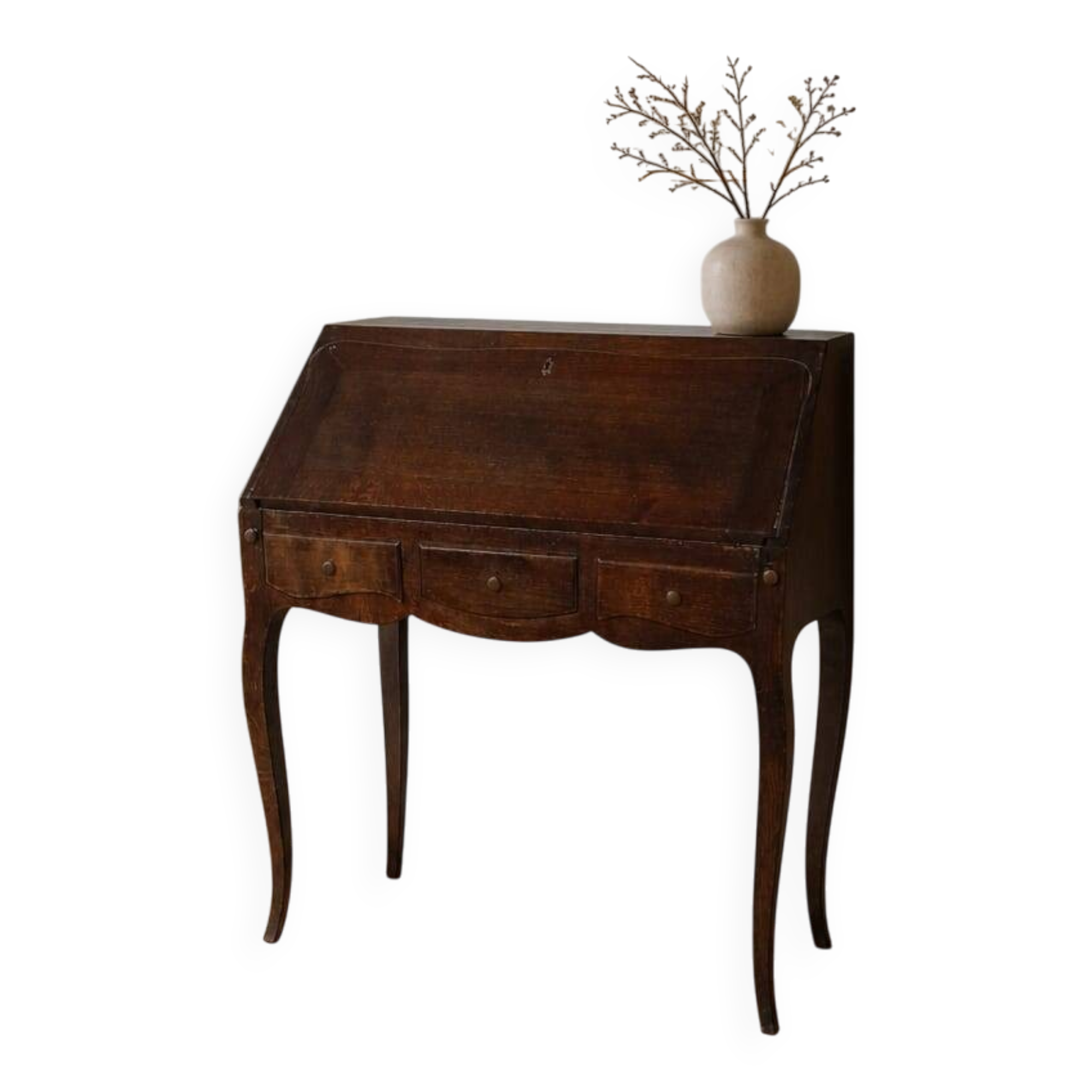 Secrétaire dos d'âne ou bureau de pente style Louis XV
