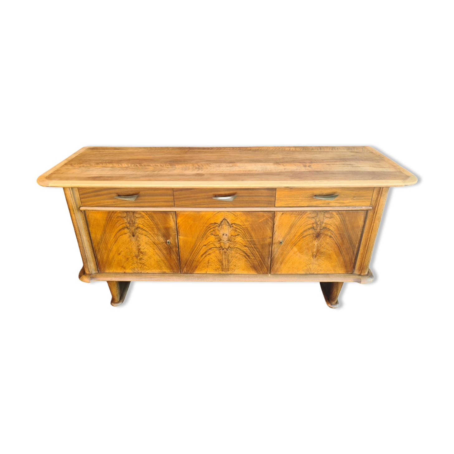 Buffet de style art déco du milieu du siècle, pays-bas des années 1950