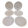 6 plates Creil Montereau Strawberry