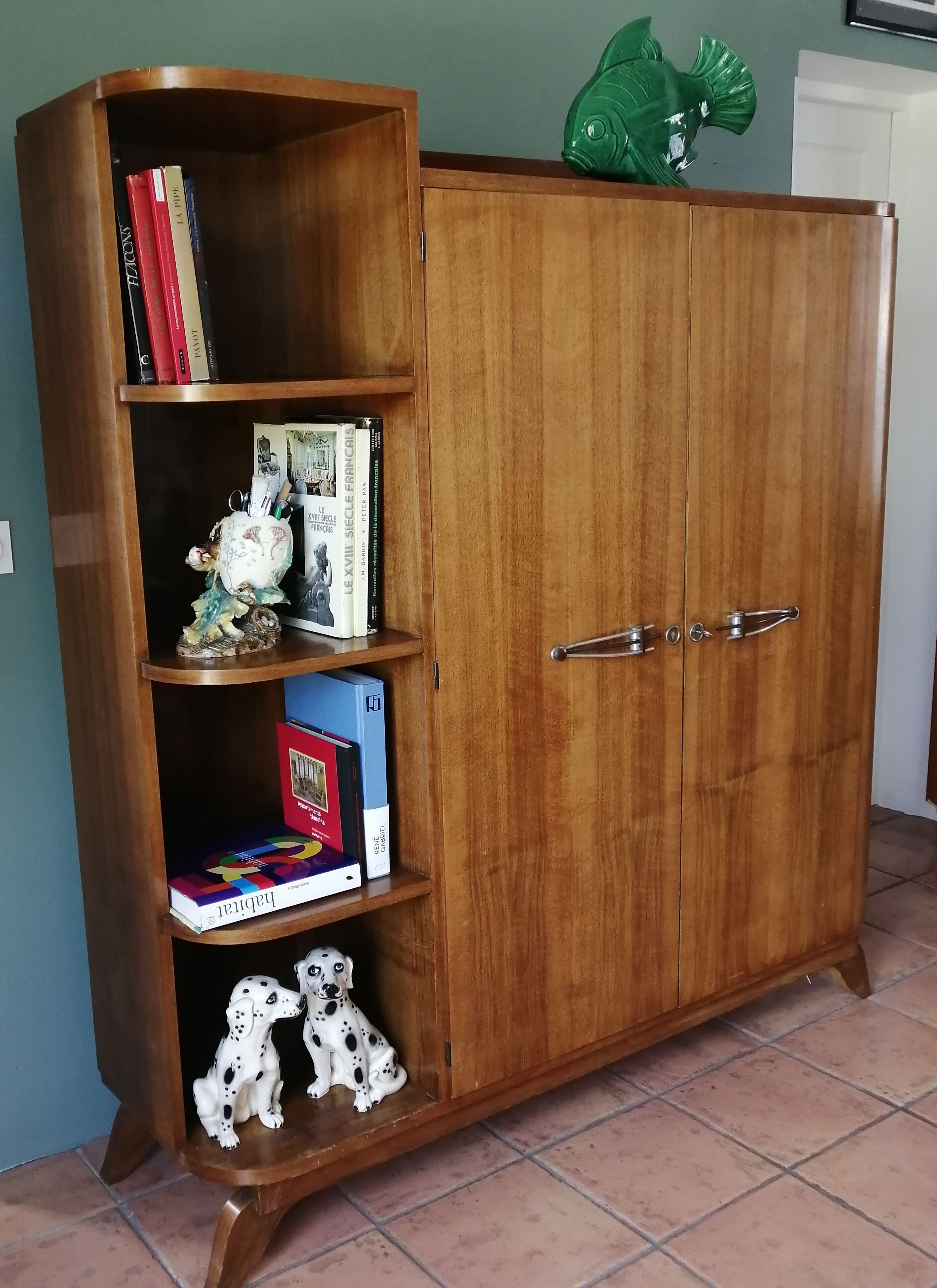 Asymmetrical art deco wardrobe