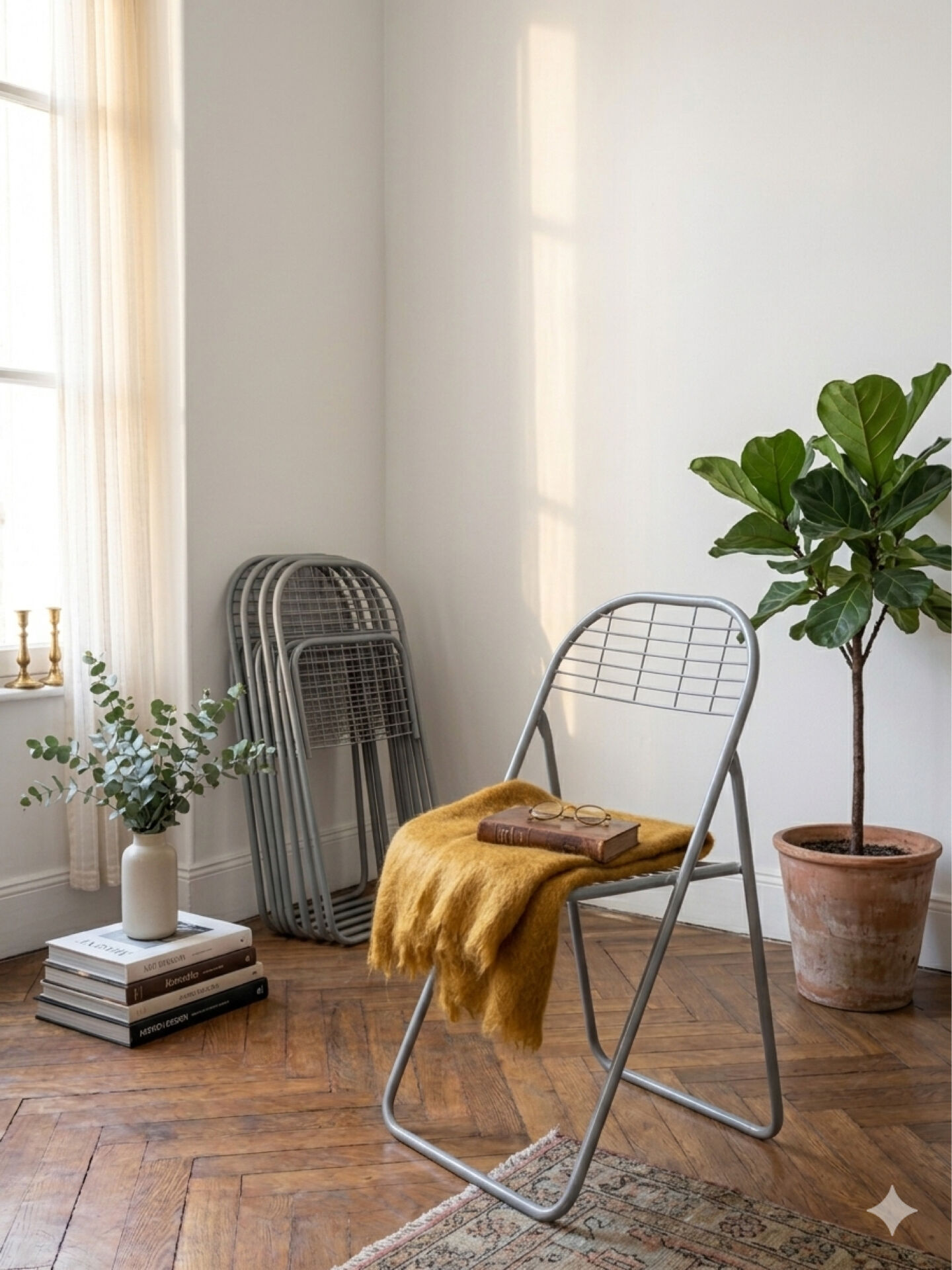 Set de 4 chaises pliantes Niels Gammelgaard pour Ikea (1980)