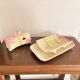 Vintage 1950s Ceramic Sauceboat Drainer Asparagus Dish
