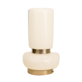 Lampe en opaline 2 niveaux 70's