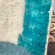 Berber carpet beni ouarain blue ocean
