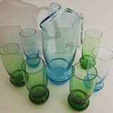 Service 1 pichet 6 verres design vintage