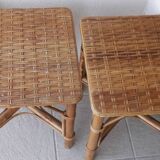 2 rattan coffee tables