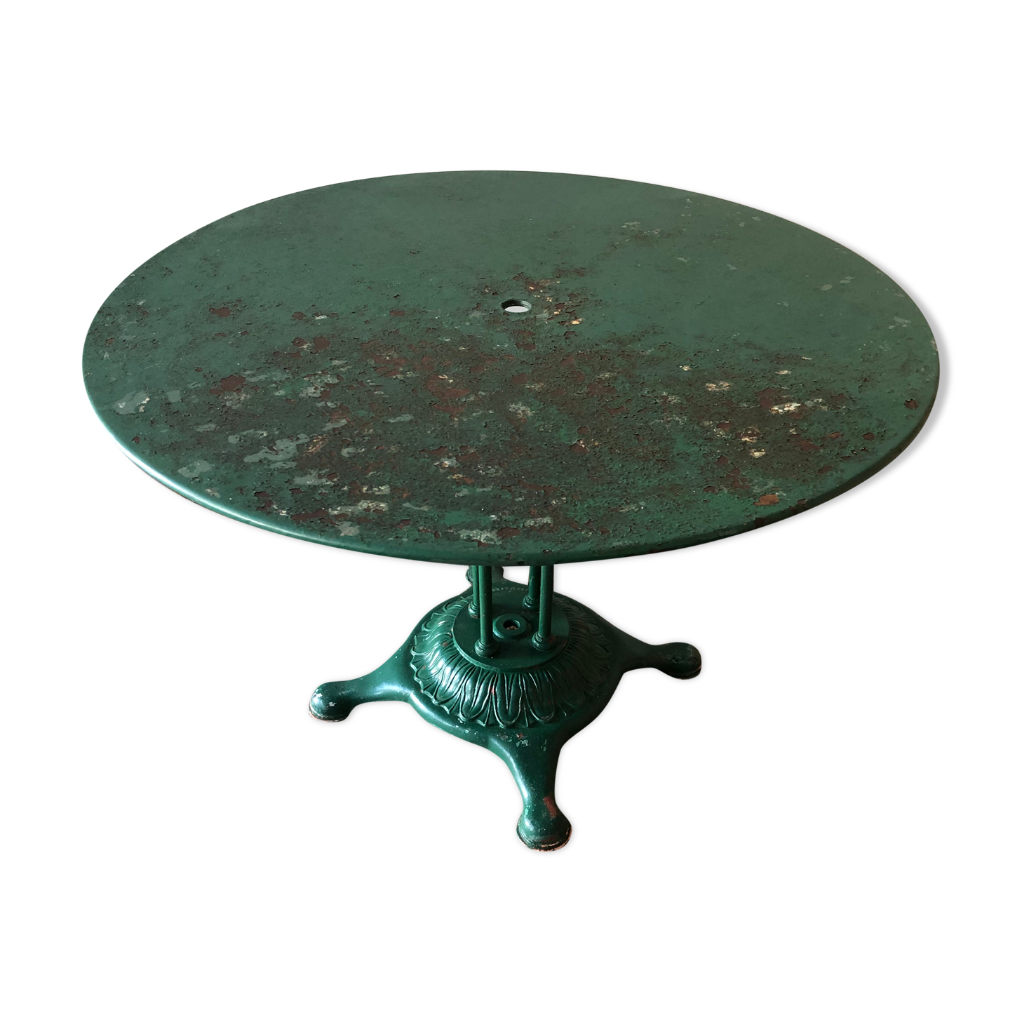 Old patinated bistro table