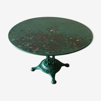 Old patinated bistro table