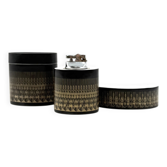 Hans Theo Baumann, Hollywood regency porcelain smoking set, Rosenthal Germa