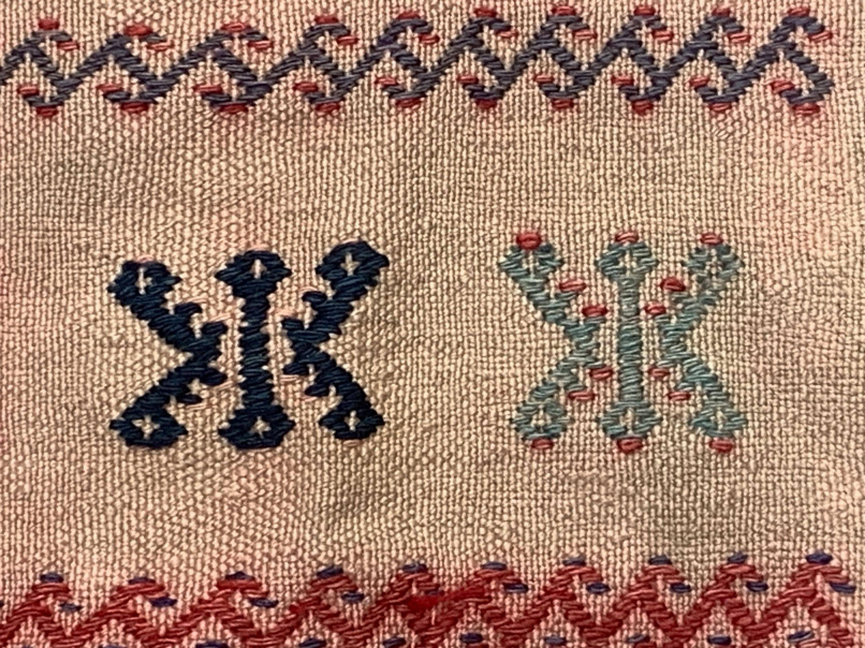 Old Turkish narrow Kilim Runner 114x50 cm shabby chic, vintage kelim