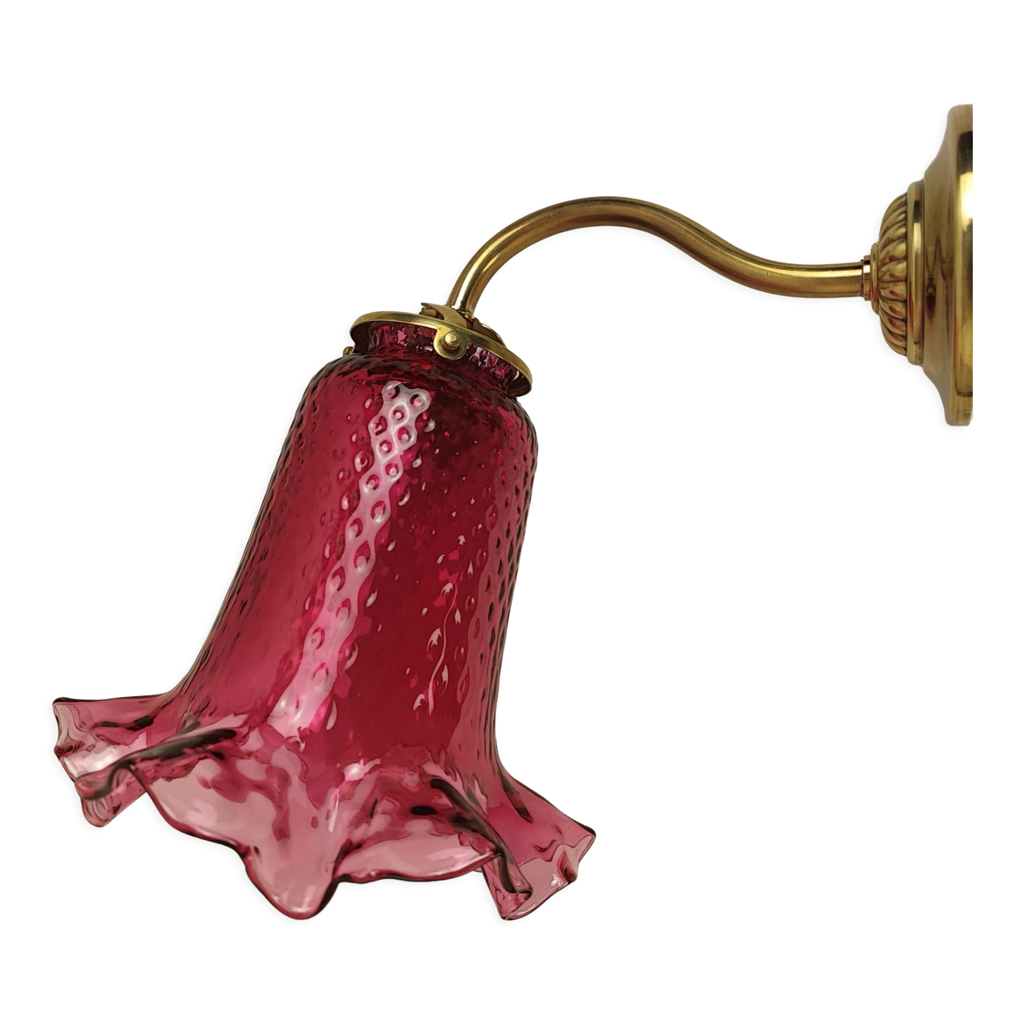 Vintage brass wall lamp