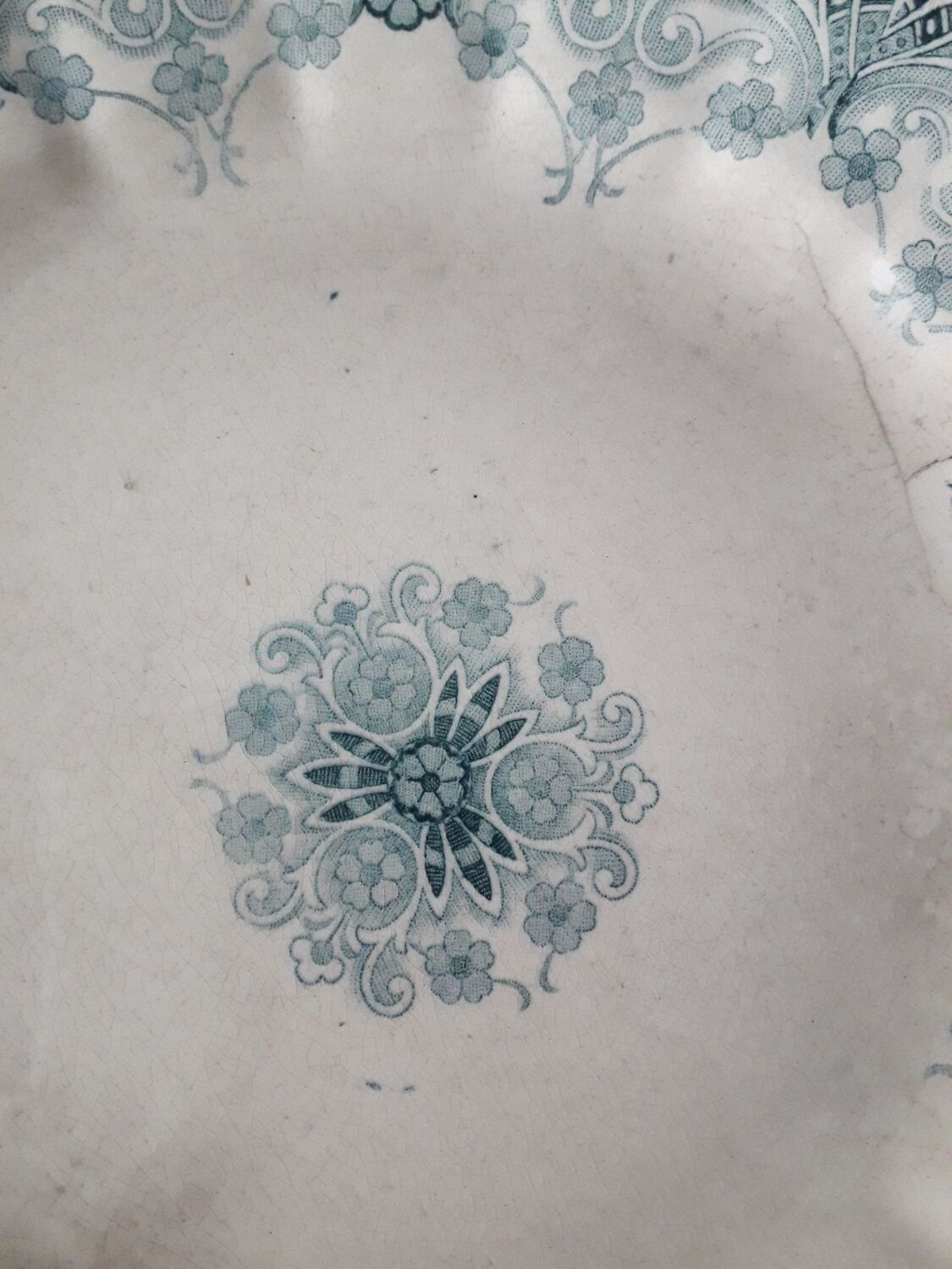 Old plate at transfer 20.5 cm