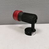 Small vintage wall lamp in hard pressed black and red plastic
