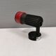 Small vintage wall lamp in hard pressed black and red plastic