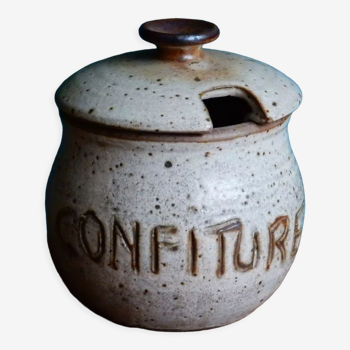 Stoneware jam jar