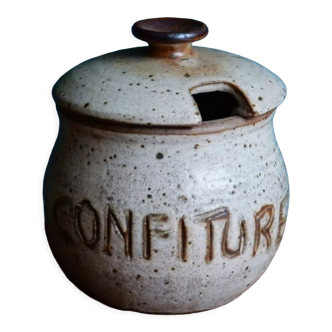 Stoneware jam jar