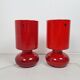 Pair of vintage lykta glass bedside lamps from Ikea 90s