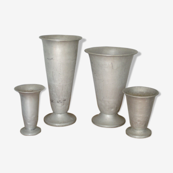 Pots en zinc de fleuriste