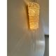Handcrafted Clear Rostrato Murano Glass Wall Sconces — Barovier Inspired