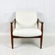 White Boucle GFM-64 armchair by Edmund Homa, 1970s