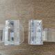 Bookends in solid methacrylate – Rare modernist design, 1980s