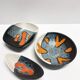 Rare set of three Elchinger Atelier ceramic bowls. France, 1950.