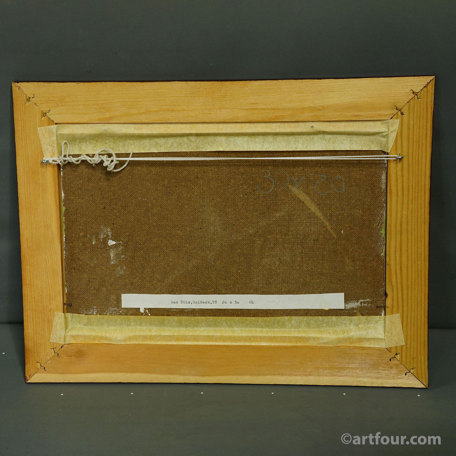 Bad Tölz, Gaißach, 1978 – Oil painting by Alexander Michael