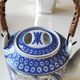 Théière japonaise en porcelaine fine, motifs Geishas, estampillé