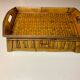Vintage bamboo tea tray
