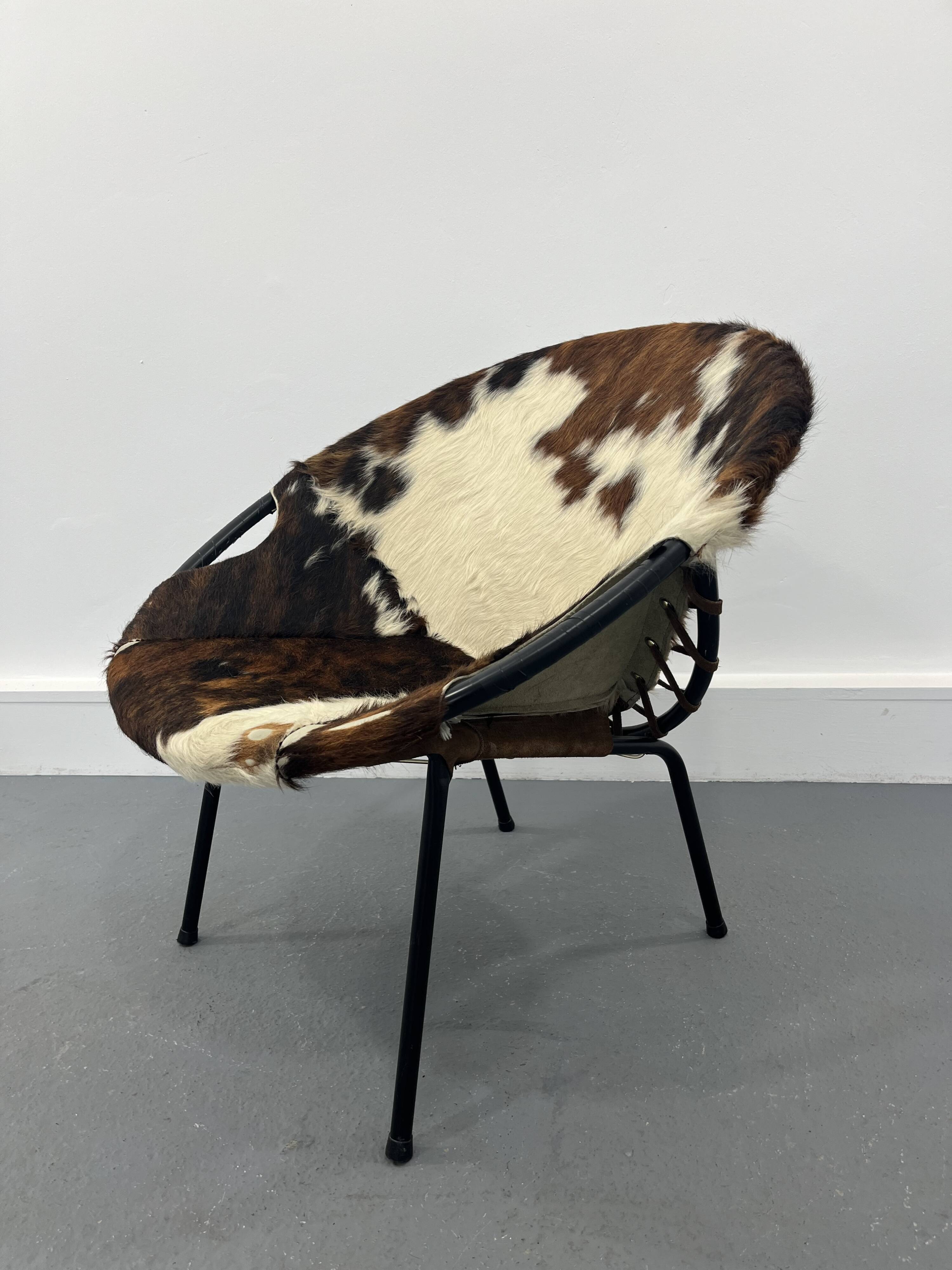 Mid-Century Swivel Balloon Armchair from Lusch & Co, 1960s