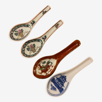 Set lot of old vintage Chinese spoon