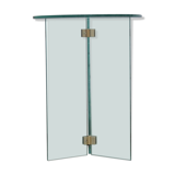 Table basse en verre design vintage